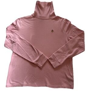 Lauren Ralph Lauren Pink Turtleneck Sweater 100% Cotton